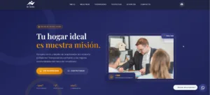 Página web de la inmobiliaria Mi Techo, diseñada por Creati Digital Media